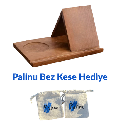 Palinu™  Daily Ritual – Ahşap Kitap & Kahve Standı